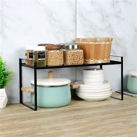 stainless steel cabinet shelf organizer|cabinet organizers for high shelves.